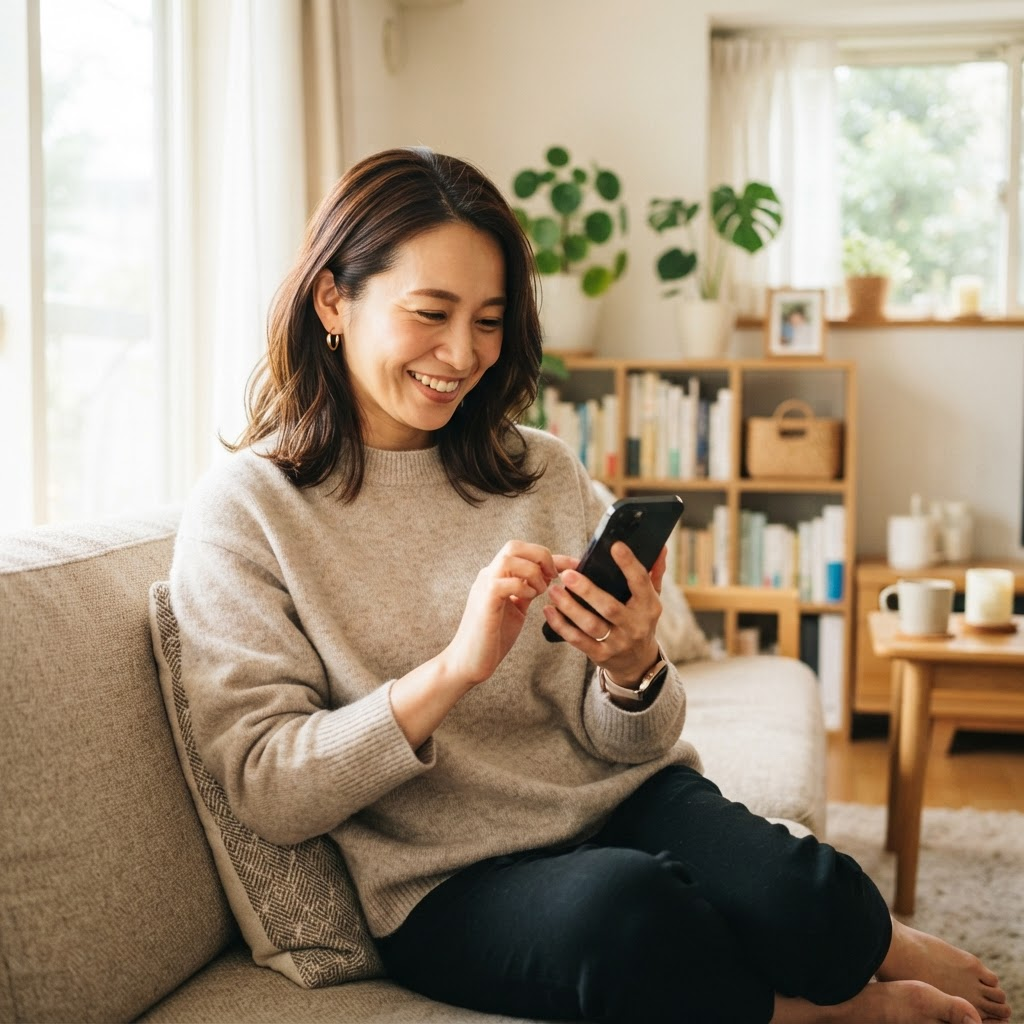 スマホで提出する保護者